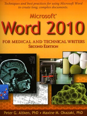 cover image of Microsoft Word 2010 for Medical and Technical Writers